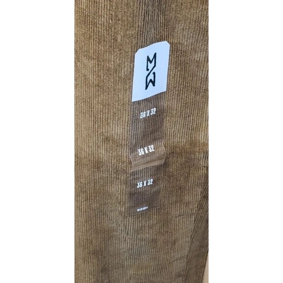 NWT Mutual Weave Corduroy Pants Men's 36x32 British Olive Relaxed Taper - Picture 2 of 8